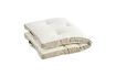 Miniature Coussin matelas en coton taupe et crème Double 4