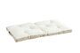 Miniature Coussin matelas en coton taupe et crème Double Détouré