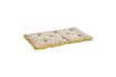 Miniature Coussin matelas en coton taupe et moutarde Double 1