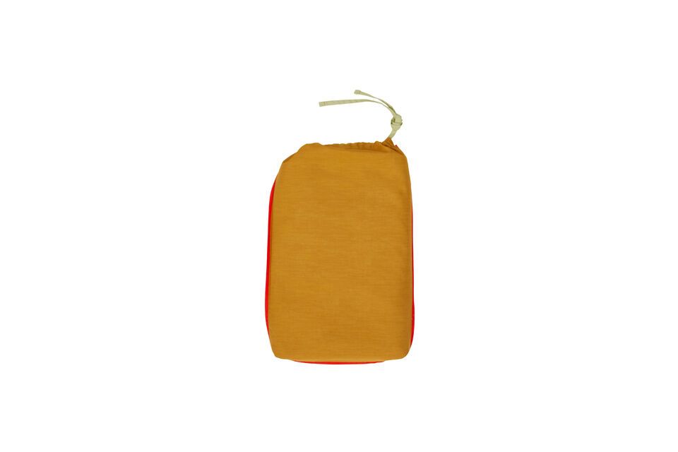 Couvre-lit en coton orange Aki 80x200cm - 7