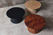 Miniature Dessus de table 2 places en bois noir Woody 3