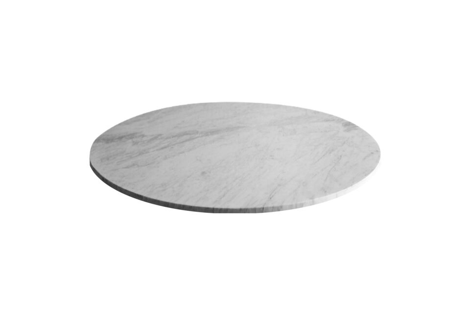 Dessus de table 6 places en marbre blanc Mary Pomax