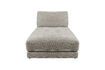 Miniature Élément chaise longue en tissu gris Toronto 2