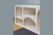 Miniature Étagère basse avec 7 niches en bois blanc  aggloméré Alcove 3