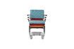 Miniature Fauteuil empilable en tissu vert Ridge Kink Rib 5