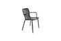 Miniature Fauteuil en aluminium noir Vondel Détouré