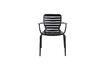 Miniature Fauteuil en aluminium noir Vondel 6