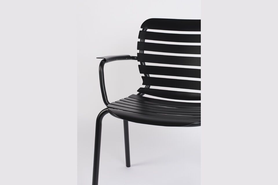 Fauteuil en aluminium noir Vondel - 10