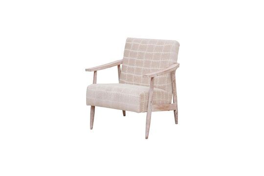 Fauteuil en bois blanc Marsan Détouré