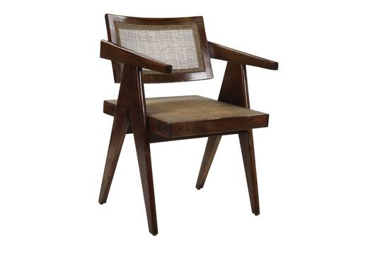 Fauteuil en bois foncé Rosalia Détouré