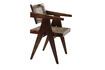 Miniature Fauteuil en bois foncé Rosalia 11