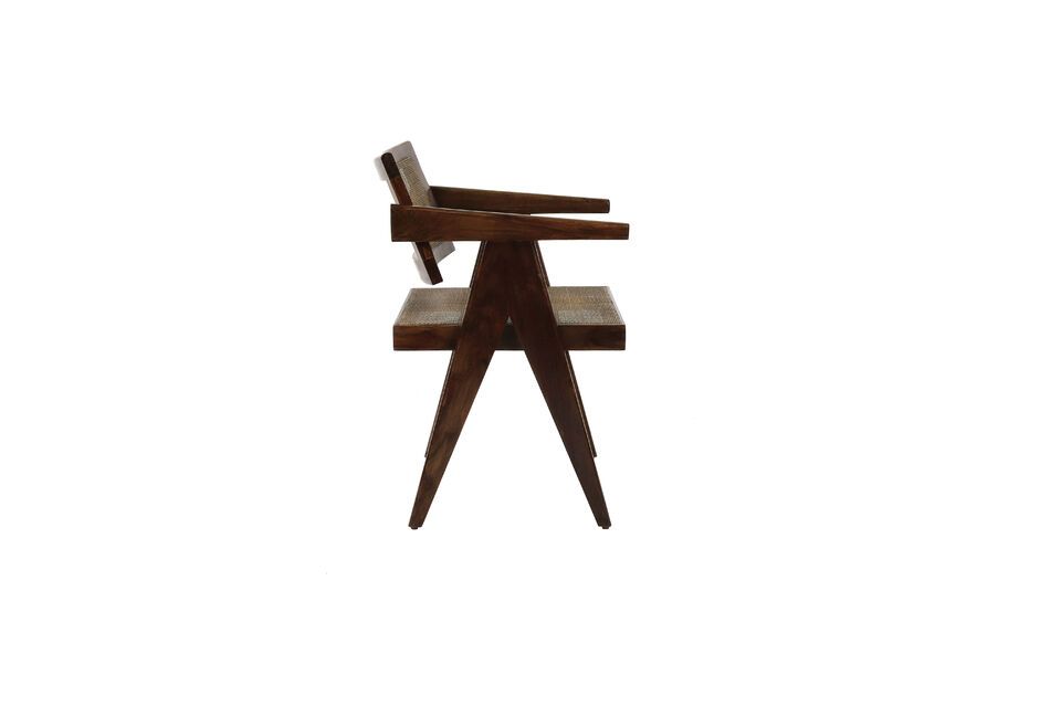 Fauteuil en bois foncé Rosalia - 10