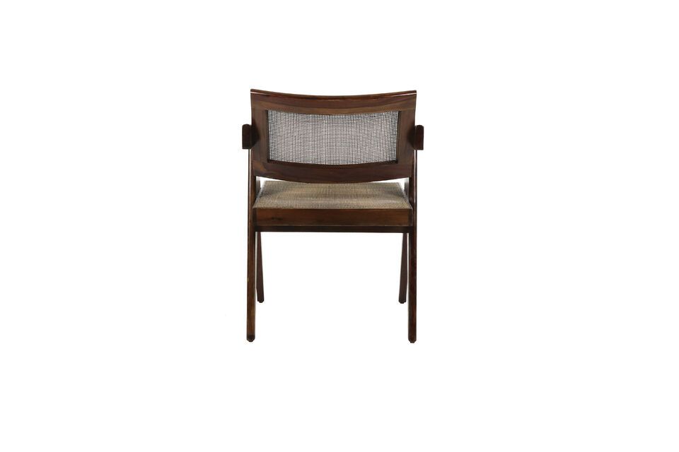 Fauteuil en bois foncé Rosalia - 12