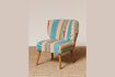 Miniature Fauteuil en bois multicolore Indiana 1