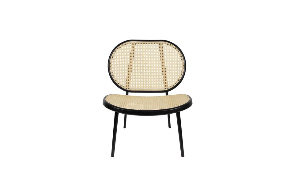 Fauteuil en bois noir Spike - 9