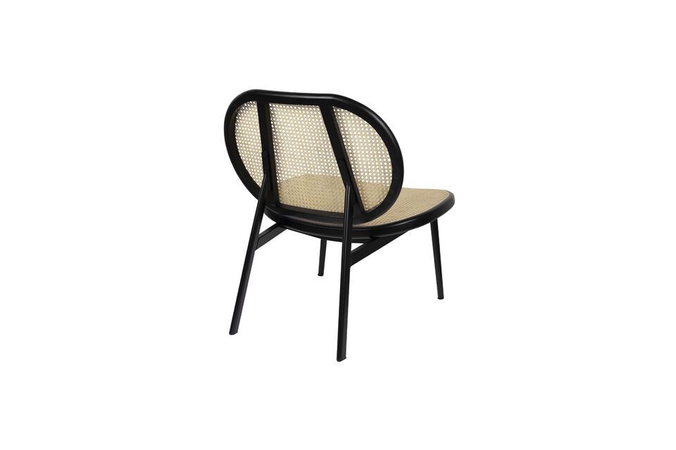 Fauteuil en bois noir Spike - 11