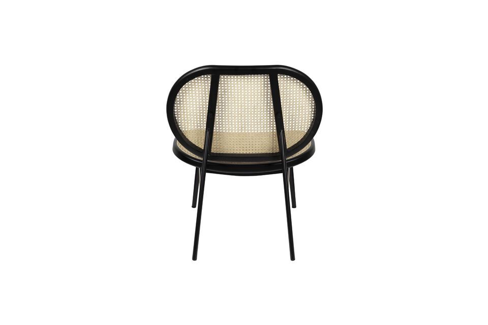 Fauteuil en bois noir Spike - 12