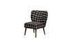 Miniature Fauteuil en bois noir Waka 8