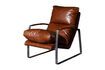 Miniature Fauteuil en cuir marron Homy 6