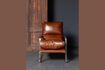 Miniature Fauteuil en cuir marron Homy 2