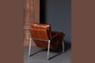 Miniature Fauteuil en cuir marron Homy 3