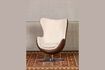 Miniature Fauteuil en cuir marron Tenzing 3