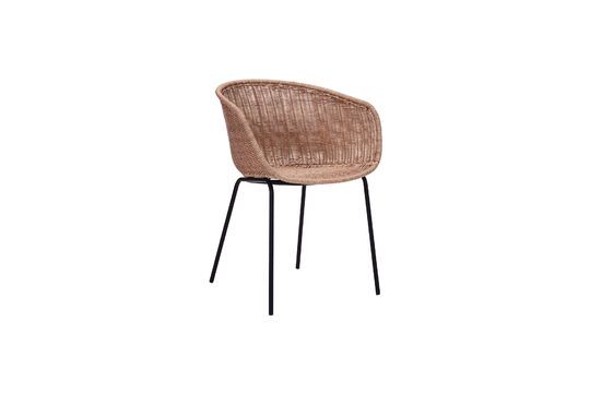 Fauteuil en osier synthétique beige H apur Détouré