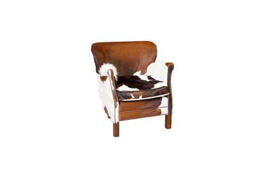 Fauteuil en peau de vache marron Turner Détouré