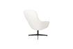 Miniature Fauteuil en polyester blanc Yuki 6