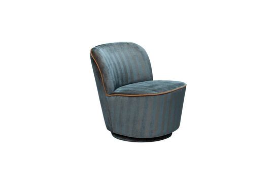 Fauteuil en polyester bleu Hyde Détouré