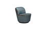 Miniature Fauteuil en polyester bleu Hyde Détouré