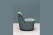 Miniature Fauteuil en polyester bleu Hyde 4