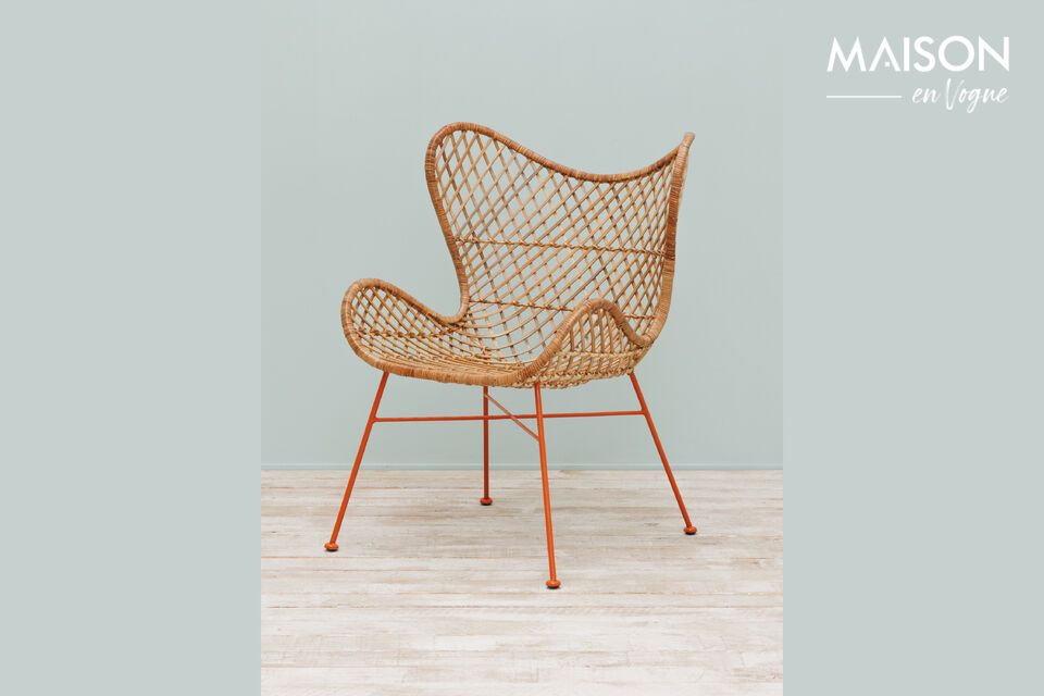 Fauteuil en rotin beige Tangerine Chehoma