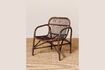 Miniature Fauteuil en rotin marron Alamo 1