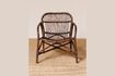 Miniature Fauteuil en rotin marron Alamo 2