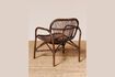 Miniature Fauteuil en rotin marron Alamo 3