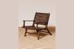 Miniature Fauteuil en rotin marron Otis 1