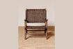 Miniature Fauteuil en rotin marron Otis 3