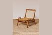 Miniature Fauteuil en teck beige Glasgow 1