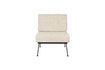 Miniature Fauteuil en tissu beige Bowie 6