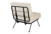 Miniature Fauteuil en tissu beige Bowie 8