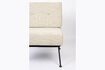 Miniature Fauteuil en tissu beige Bowie 10