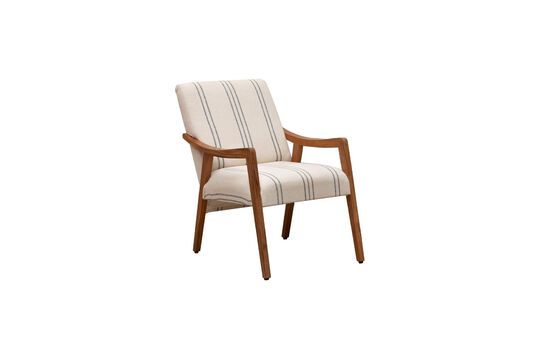 Fauteuil en tissu beige Darline Détouré