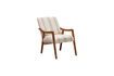 Miniature Fauteuil en tissu beige Darline 8