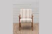 Miniature Fauteuil en tissu beige Darline 4