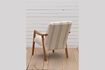 Miniature Fauteuil en tissu beige Darline 5