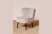 Miniature Fauteuil en tissu beige Fantaisie 2