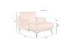 Miniature Fauteuil en tissu beige Harper 9