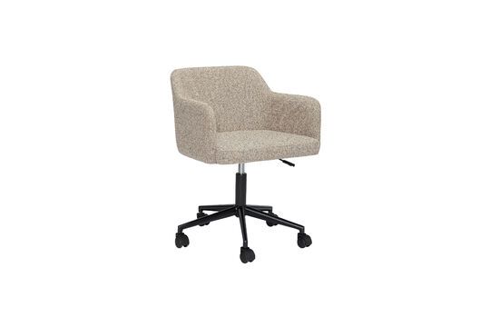 Fauteuil en tissu beige Rest