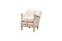 Miniature Fauteuil en tissu beige Turner Détouré